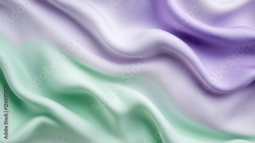 Wallpaper Mural Draped pastel fabric showcasing a subtle ombre effect Torontodigital.ca