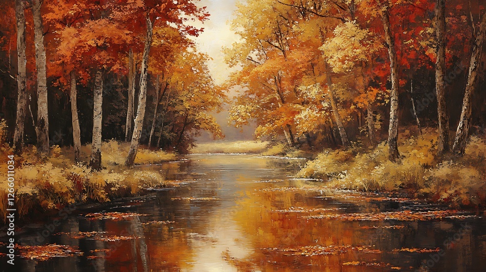 Beautiful autumn forest in the autumn Beautiful autumn forest in the autumn