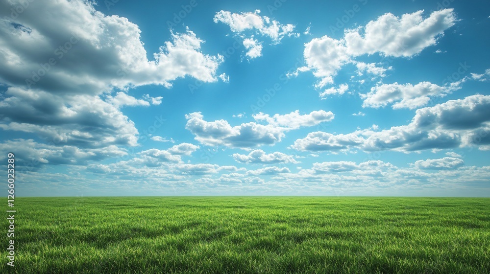 Obraz premium Scenic Landscape View Under Cloudy Sky Photo