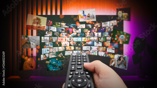 Media concept multiple television screens