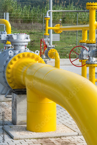 Centrale di immissione gas metanodotto.