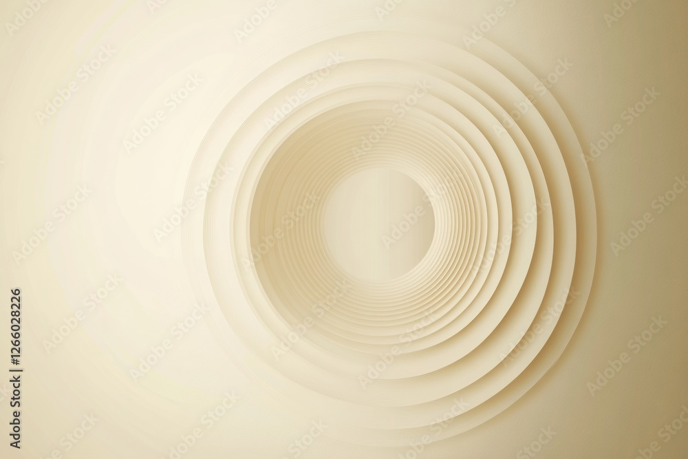 Obraz premium Intricate layers create a calming visual experience with soft hues in an abstract design. Generative AI