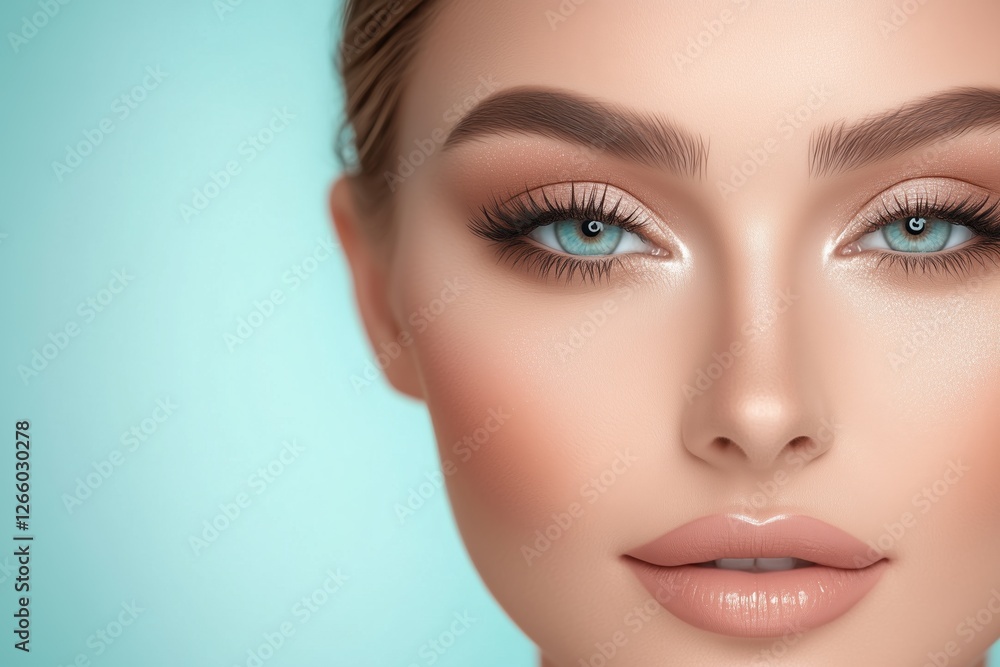 Fototapeta premium Beauty Portrait of Woman with Glamorous Makeup