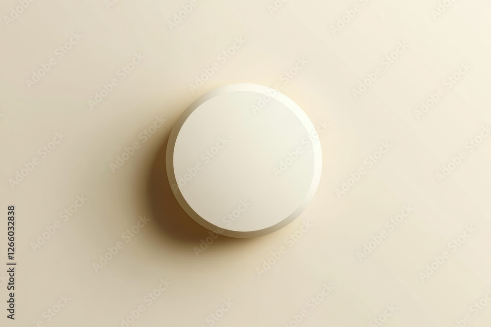 Simple circular design element against a neutral background for minimalistic style decoration or branding use. Generative AI Simple circular design element against a neutral background for minimalistic style decoration or branding use. Generative AI