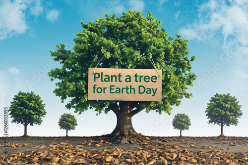 Earth Day Concept Art - Environmental Protection and Sustainability Illustration