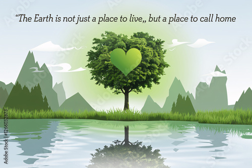 Earth Day Concept Art - Environmental Protection and Sustainability Illustration