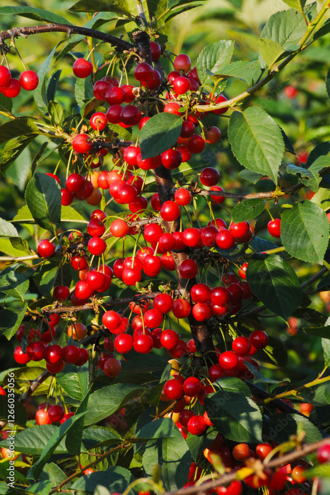 Sauerkirsche, Weichselkirsche, Prunus cerasus Sauerkirsche, Weichselkirsche, Prunus cerasus