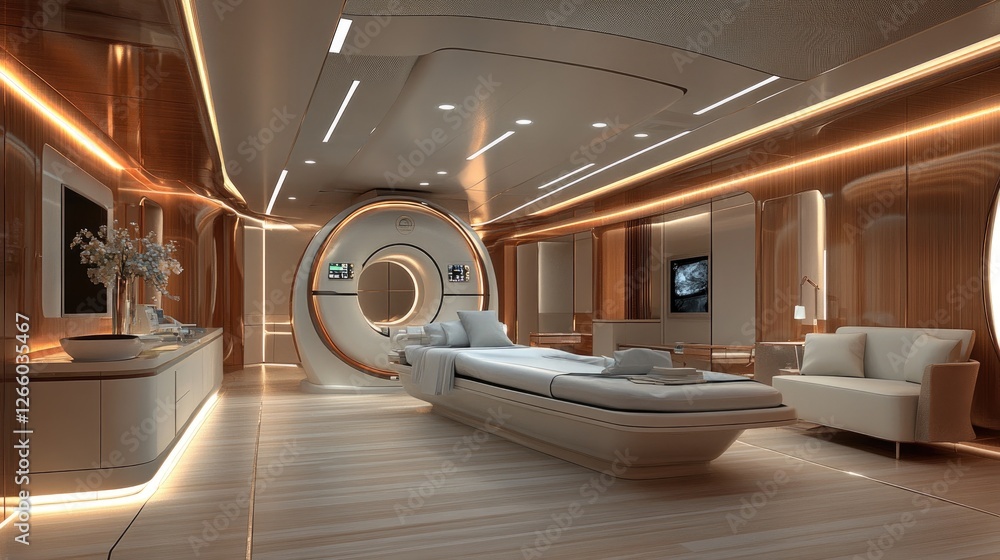 Obraz premium A medical imaging lab equipped with the latest ultrasound technology for detailed diagnostics.