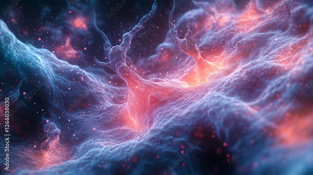 Fototapeta premium Visualizing the dynamic relationships within a neuro-map of the brain