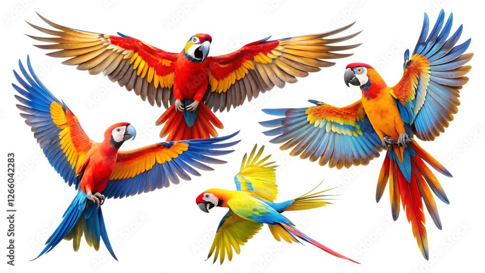 Obraz premium colorful macaw feathers