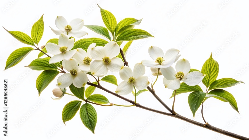 Red Twig Dogwood Branch, Isolated White Background, Long Exposure Photography Red Twig Dogwood Branch, Isolated White Background, Long Exposure Photography