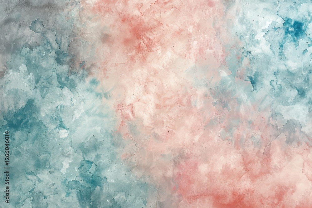 Obraz premium Delicate pastel background with a blend of pink, blue, and green, featuring subtle textures for added depth
