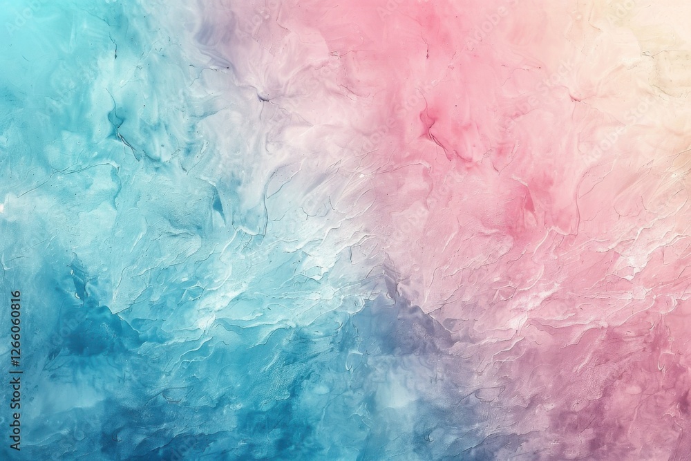 Obraz premium Delicate pastel background with a blend of pink, blue, and green, featuring subtle textures for added depth