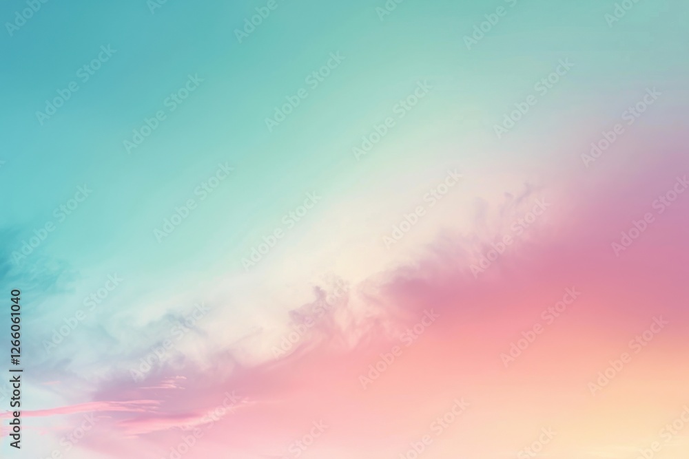 Obraz premium Delicate pastel background with a blend of pink, blue, and green, featuring subtle textures for added depth