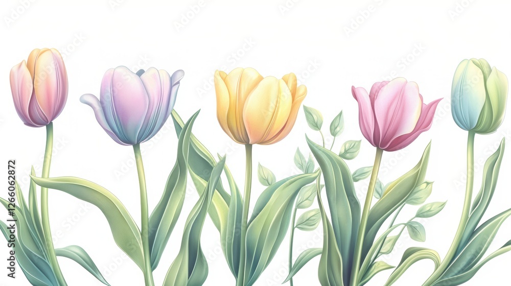 Beautiful tulip flower in Spring. Beautiful tulip flower in Spring.
