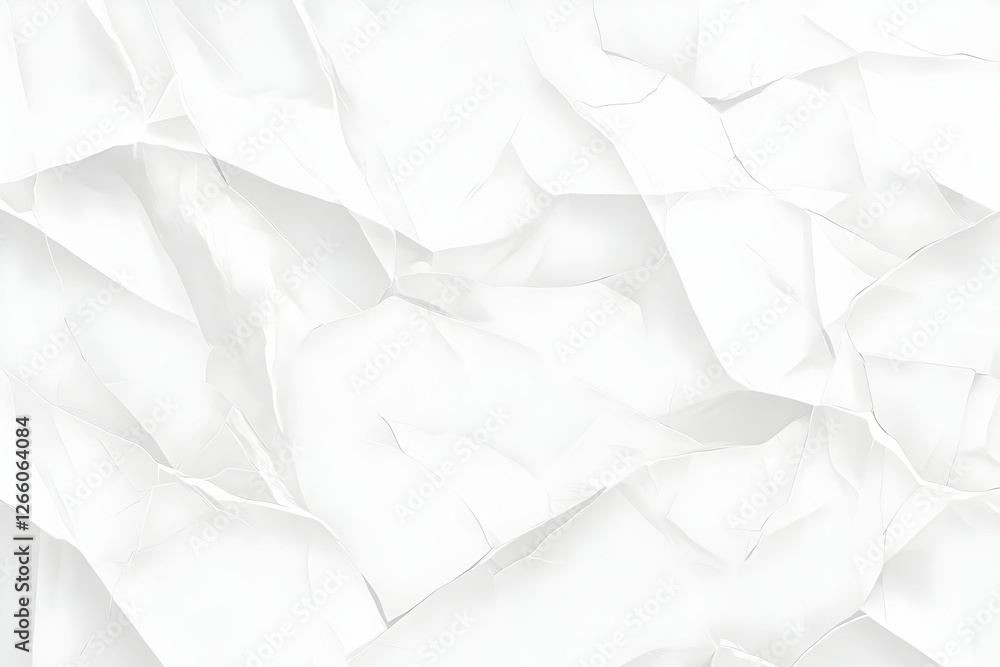 Obraz premium Abstract crumpled white paper texture. Background image for design