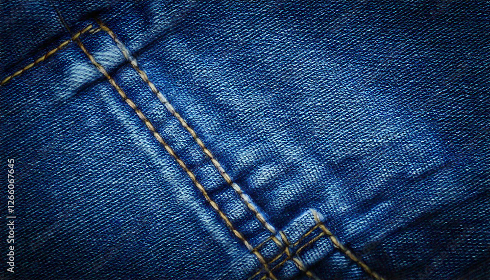 Naklejka premium Denim Jeans texture structure pattern wallpaper