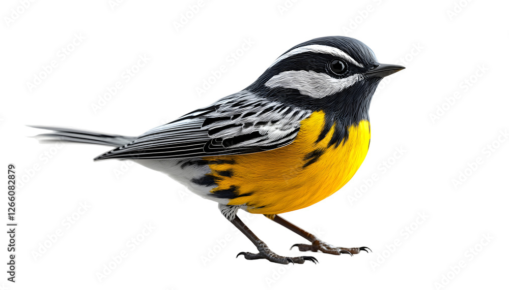 Fototapeta premium 3D Warbler PNG / Transparent