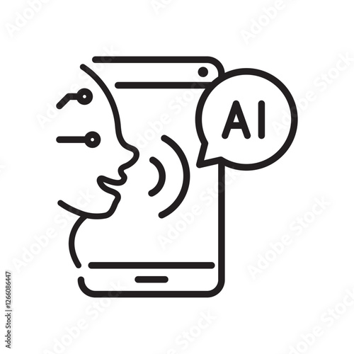 AI voice assistant profile and smartphone