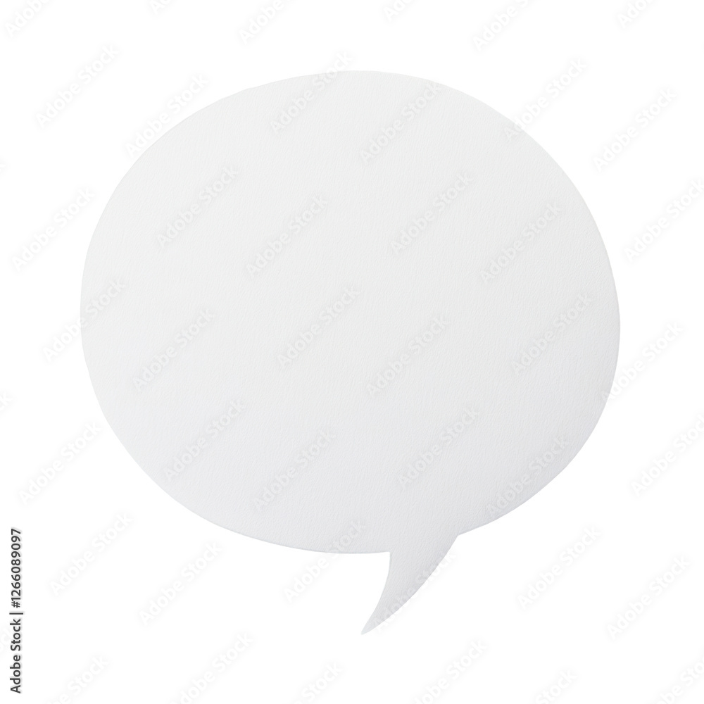 Isolated Light Grainy Speech Bubble for Soft Communication Isolated Light Grainy Speech Bubble for Soft Communication