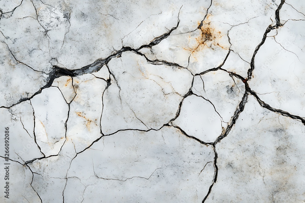 Obraz premium A full frame image of a cracked white surface.