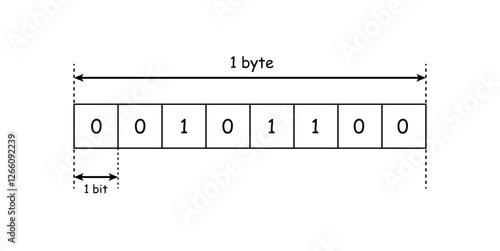 Binary Basics. One Byte and Eight Bits. Explaining the Byte and Bit Relationship.