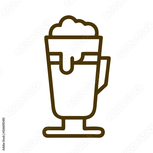 Coffee culture dessert milkshake icon