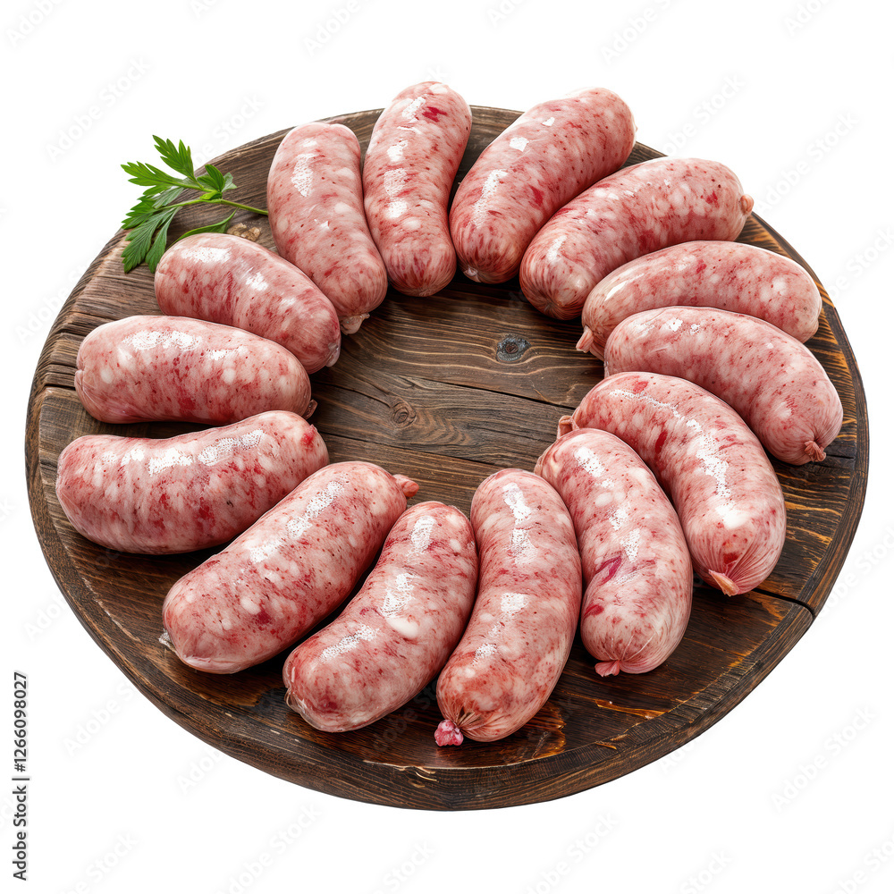 Brazilian barbecue pork sausage grilling on fire, isolated on white background - Linguiça Toscana com fundo isolado Brazilian barbecue pork sausage grilling on fire, isolated on white background - Linguiça Toscana com fundo isolado