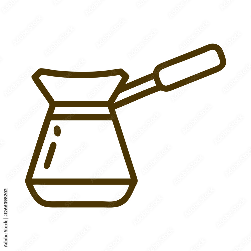 Coffee culture brewing pot icon