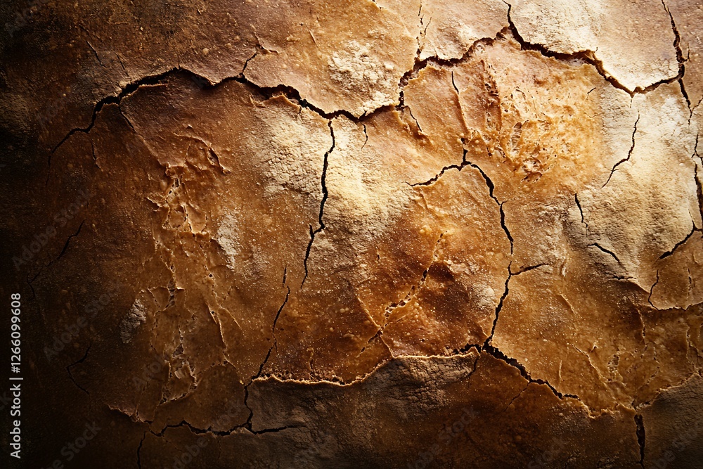 Fototapeta premium Close-up of a loaf of crusty bread