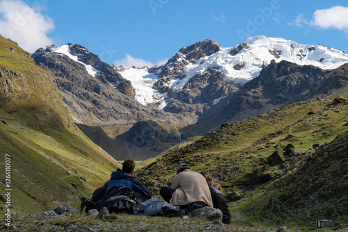 Photos mountain of the huayhuash cordillera in peru, south of Huaraz