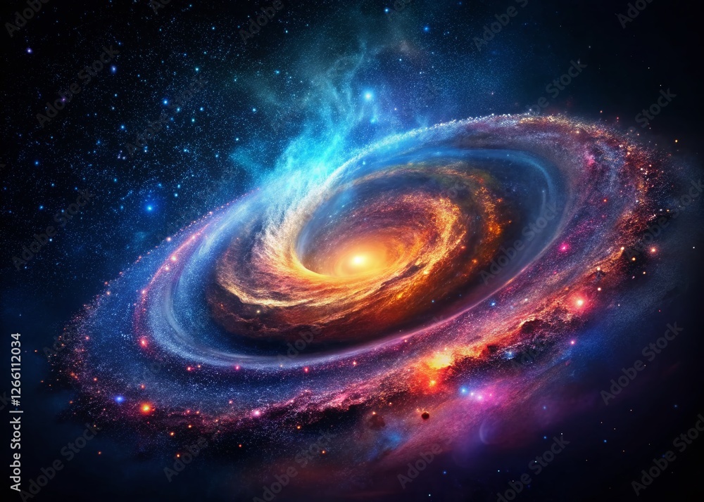 Surreal Black Branding Mockup: Abstract Galaxy Design on Dark Background Surreal Black Branding Mockup: Abstract Galaxy Design on Dark Background