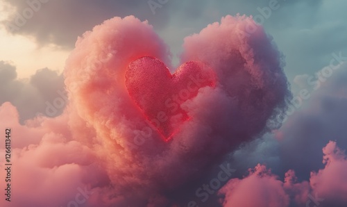 Valentine's Day, set against a cloud backdrop,