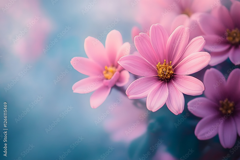 Fototapeta premium Flowers backgrounds outdoors blossom.