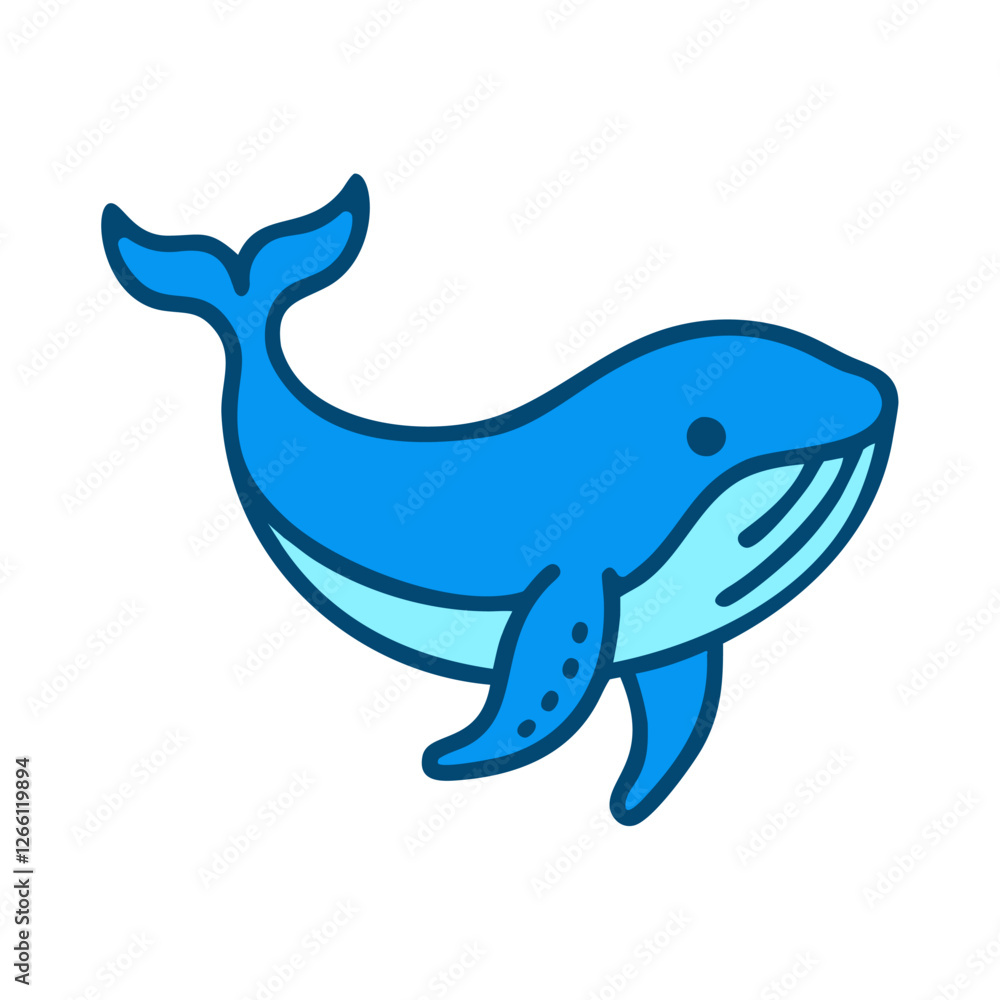 Ocean wildlife whale icon Ocean wildlife whale icon