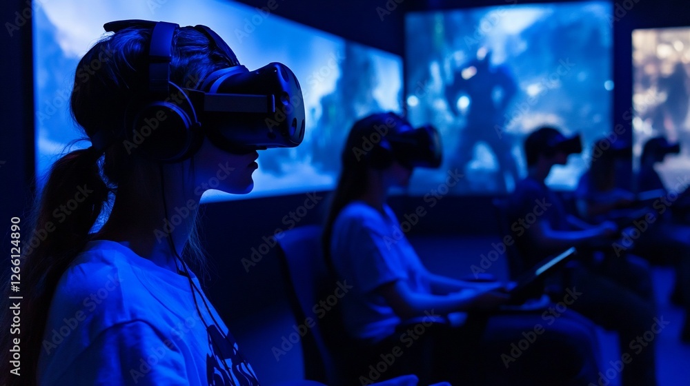 Immersive Virtual Reality Experience: Gamers Exploring Digital Worlds Immersive Virtual Reality Experience: Gamers Exploring Digital Worlds