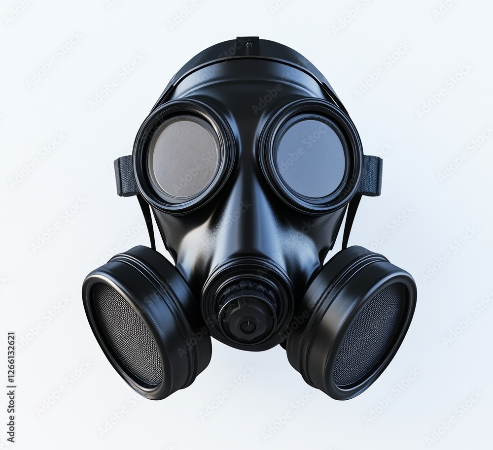 A transparent PNG featuring a gas mask and chemical protective mask A transparent PNG featuring a gas mask and chemical protective mask