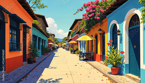 Wallpaper Mural Cartagena de indias calles coloniales colombia Torontodigital.ca