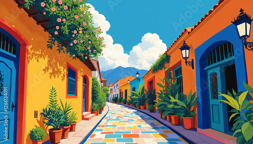 Wallpaper Mural Cartagena de indias calles coloniales colombia Torontodigital.ca