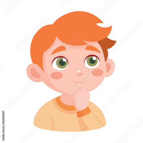 Person thinking child