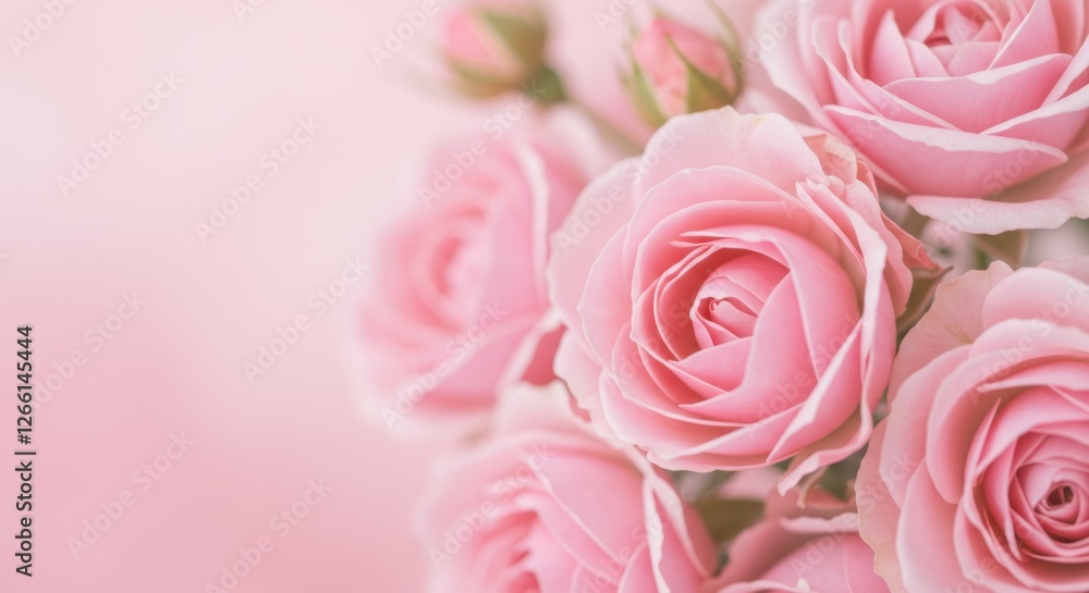 Delicate pink roses, soft focus, romantic pastel background, dreamy atmosphere, macro photography, high detail, gentle lighting, floral arrangement, bokeh effect, tender petals, vintage aesthetic, fem Delicate pink roses, soft focus, romantic pastel background, dreamy atmosphere, macro photography, high detail, gentle lighting, floral arrangement, bokeh effect, tender petals, vintage aesthetic, fem