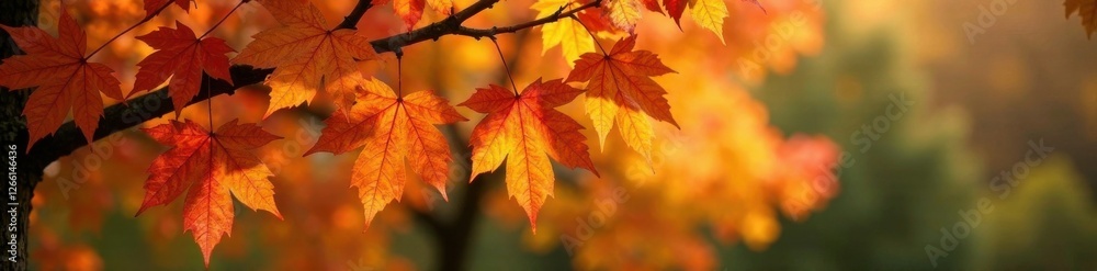 Changing leaves on a deciduous tree , foliage, fall, nature Changing leaves on a deciduous tree , foliage, fall, nature