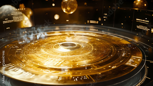 3d cartoon golden voyager