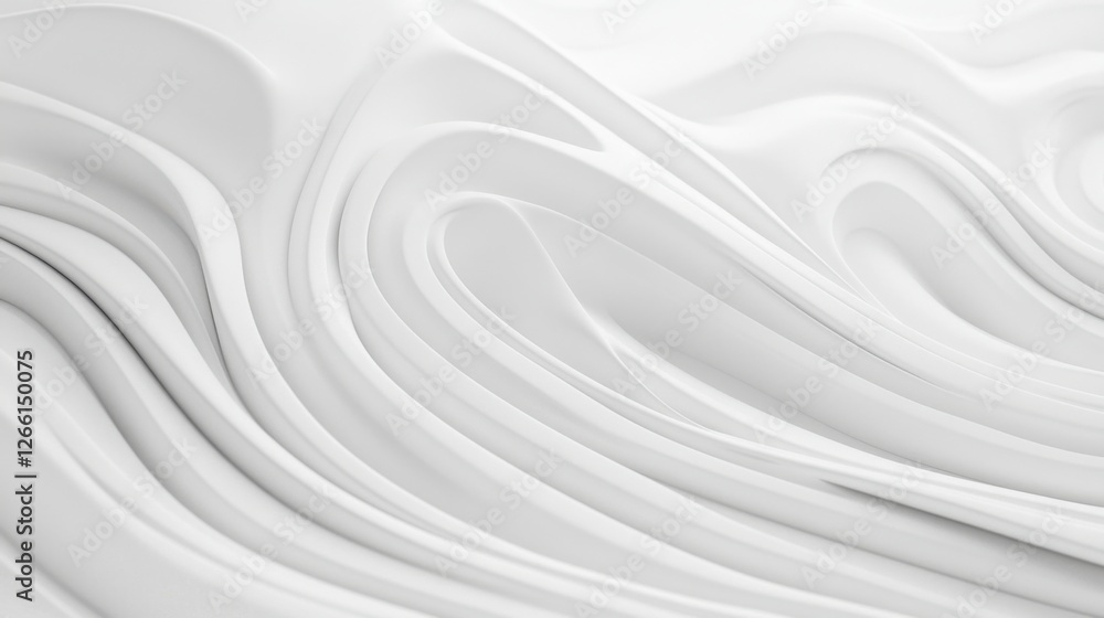 A close-up view of smooth, flowing white waves that create an abstract and minimalist appearance, showcasing texture and fluidity. A close-up view of smooth, flowing white waves that create an abstract and minimalist appearance, showcasing texture and fluidity.