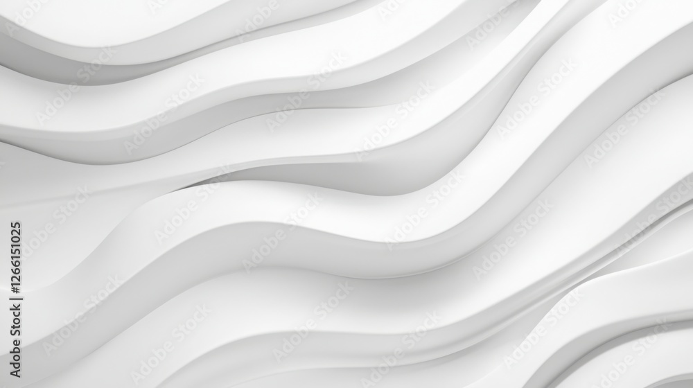 A smooth, flowing abstraction in white tones, featuring elegant curves and waves that create a sense of depth and movement. A smooth, flowing abstraction in white tones, featuring elegant curves and waves that create a sense of depth and movement.