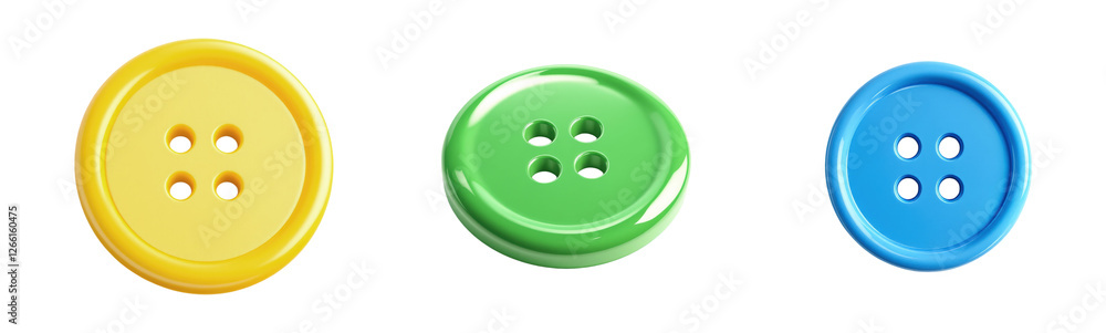 Colorful Buttons Isolated on Transparent Background PNG Colorful Buttons Isolated on Transparent Background PNG