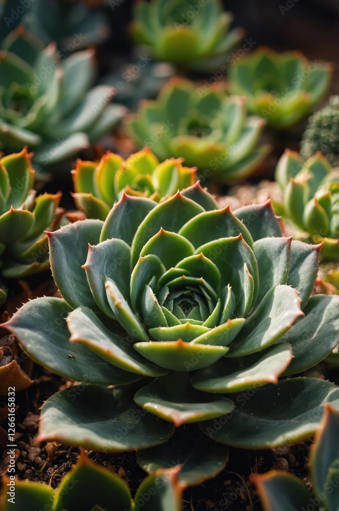 A close-up view of vibrant succulents showcasing their intricate shapes and colors. A close-up view of vibrant succulents showcasing their intricate shapes and colors.