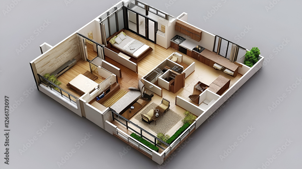 3d stylish and modern hose model mock-up.ai generative 3d stylish and modern hose model mock-up.ai generative