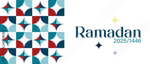 Ramadan abstract background with stars and stripes