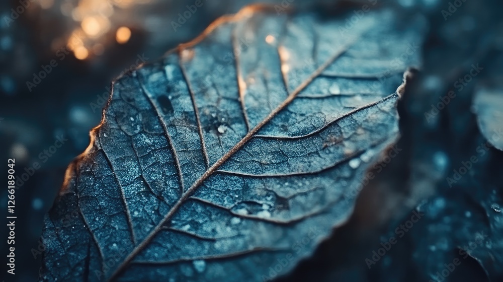 Frozen Leaf Veins, A Detailed Exploration of Winter's Delicate Touch Frozen Leaf Veins, A Detailed Exploration of Winter's Delicate Touch